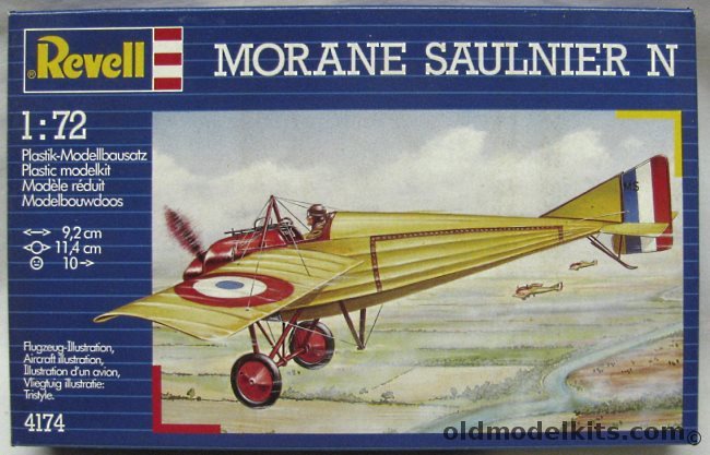 Revell 1/72 Morane-Saulnier N - British RFC or French, 4174 plastic model kit